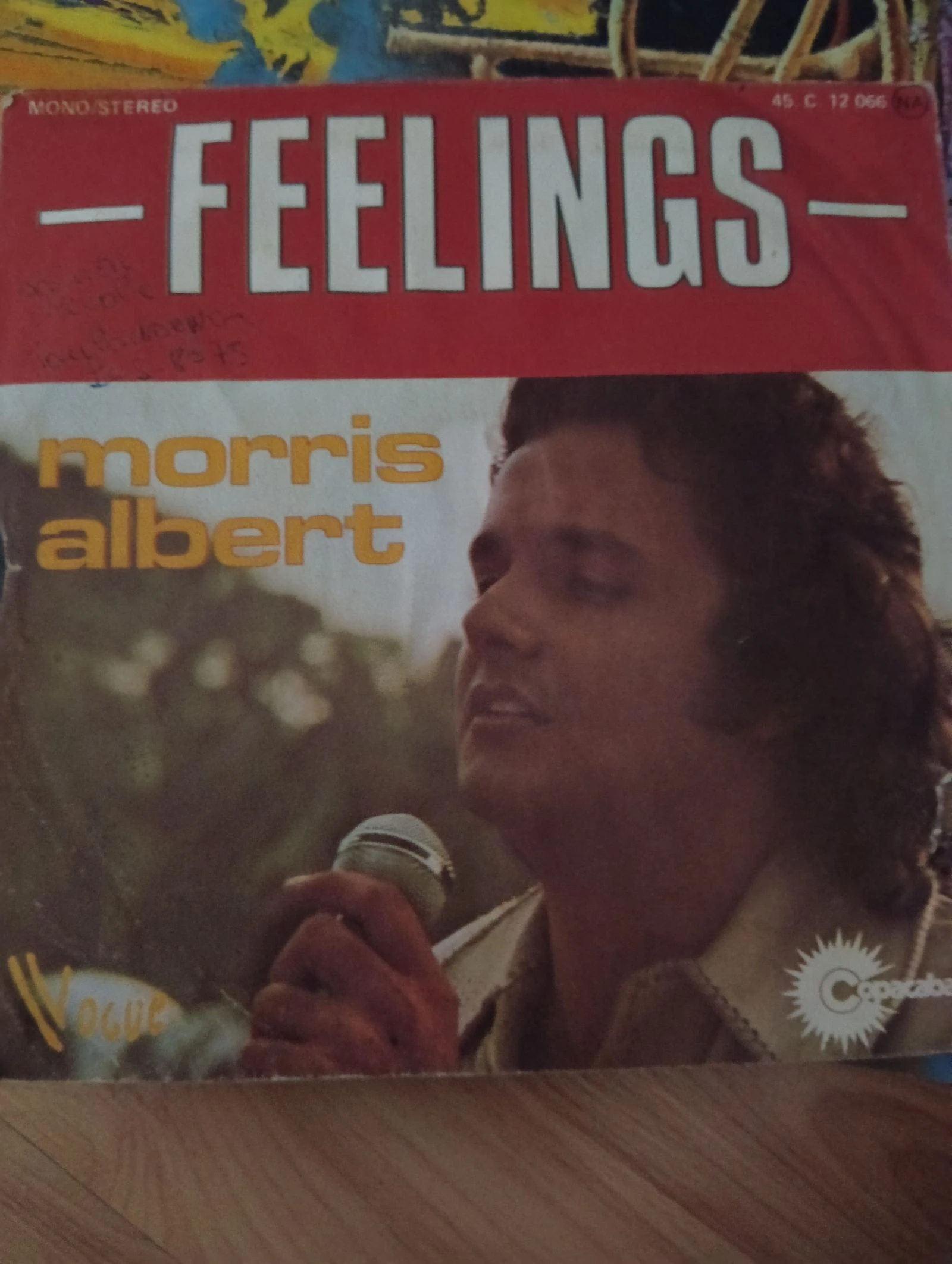 Disque 45t feeling .Albert mooris 